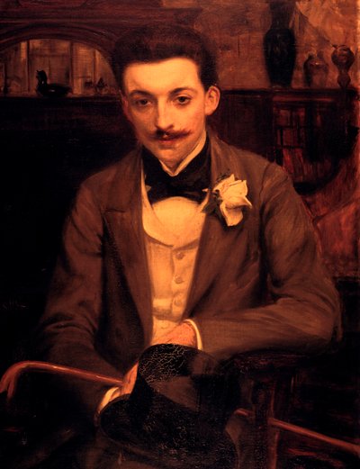 Retrato de P.Louys, c1861-1942 de Jacques Emile Blanche