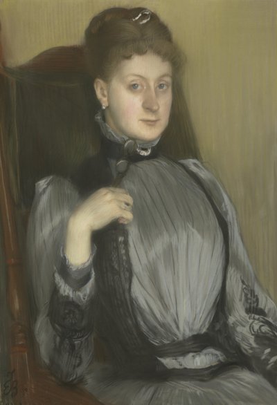 Retrato de uma mulher, 1890 de Jacques Emile Blanche