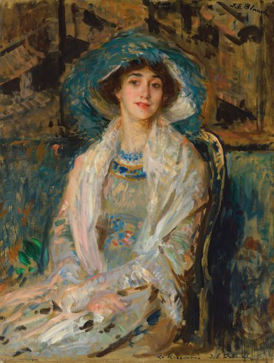 Retrato da bailarina Tamara Karsavina 1885-1978, 1928. de Jacques Emile Blanche