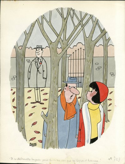 Dias de França, satírico a cores de Jacques Faizant
