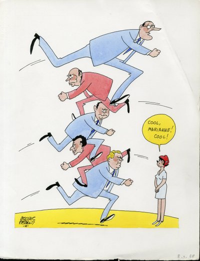 Dias de França, Sátira colorida de Jacques Faizant