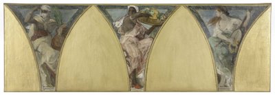 Esboço para a Câmara Municipal de Paris: Argélia. Guiana. Provença, cerca de 1888 (óleo sobre tela) de Jacques Fernand Humbert