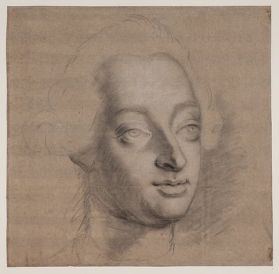 Retrato de Frederik V. 3/4 Perfil de Jacques Francois Joseph Saly