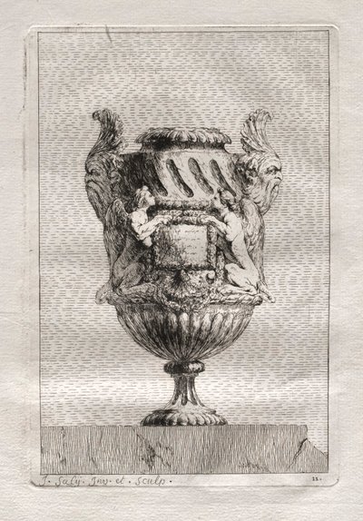 Conjunto de Vasos: Placa 11, 1746. de Jacques Francois Joseph Saly