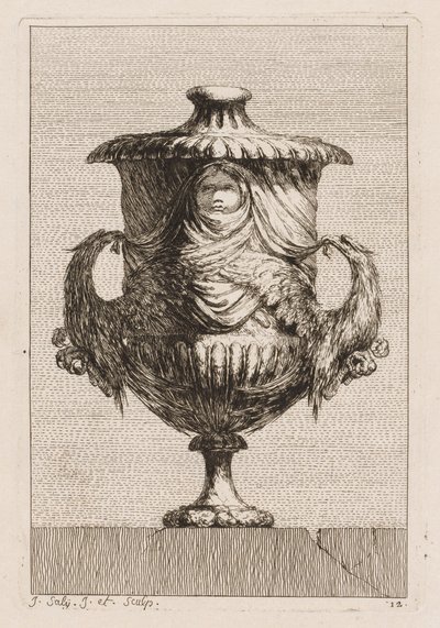 Conjunto de Vasos: Placa 12, 1746. de Jacques Francois Joseph Saly