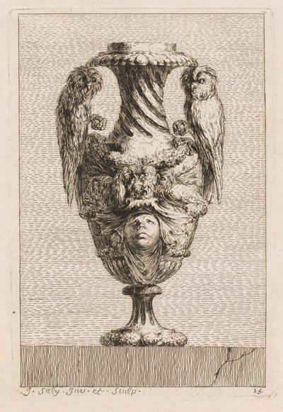 Conjunto de Vasos: Placa 15, 1746. de Jacques Francois Joseph Saly