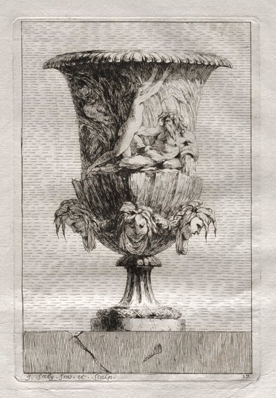 Conjunto de Vasos: Placa 17, 1746. de Jacques Francois Joseph Saly