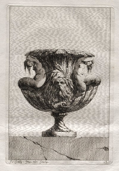 Conjunto de Vasos: Placa 18, 1746. de Jacques Francois Joseph Saly