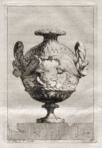 Conjunto de Vasos: Placa 19, 1746. de Jacques Francois Joseph Saly