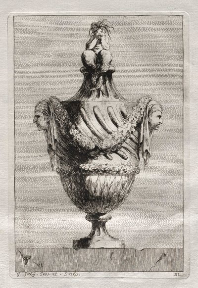 Conjunto de Vasos: Placa 21, 1746. de Jacques Francois Joseph Saly