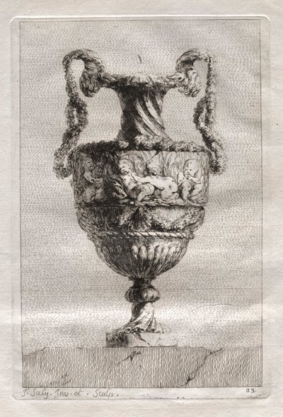 Conjunto de Vasos: Placa 23, 1746. de Jacques Francois Joseph Saly