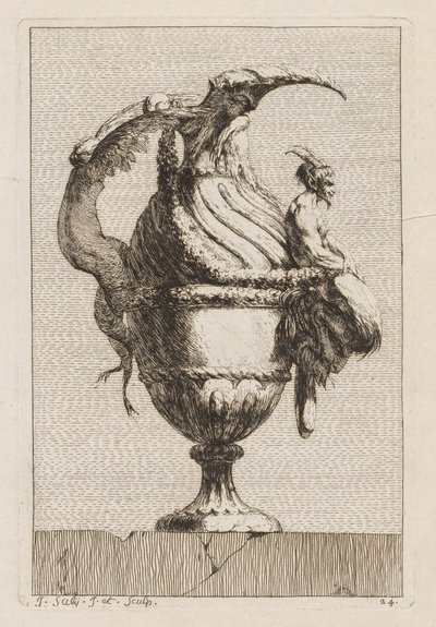 Conjunto de Vasos: Placa 24, 1746. de Jacques Francois Joseph Saly