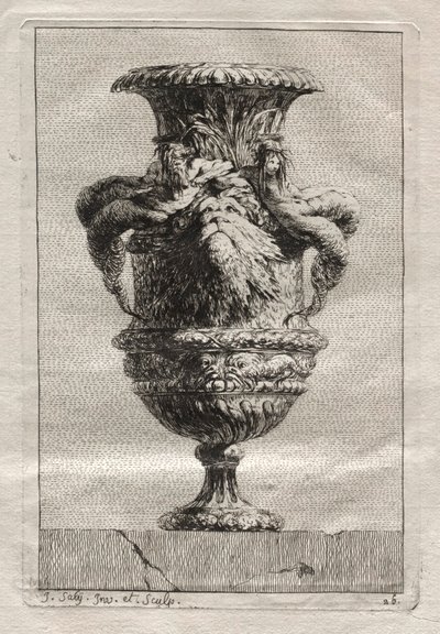 Conjunto de Vasos: Placa 26, 1746. de Jacques Francois Joseph Saly