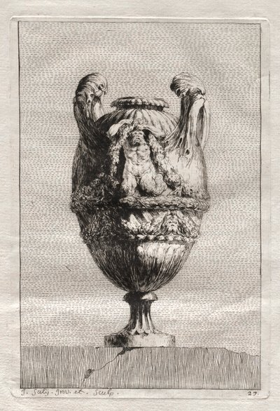 Conjunto de Vasos: Placa 27, 1746. de Jacques Francois Joseph Saly