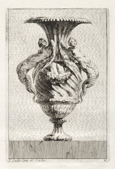 Conjunto de Vasos: Placa 4, 1746. de Jacques Francois Joseph Saly