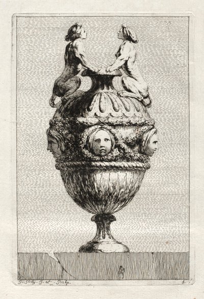 Conjunto de Vasos: Placa 5, 1746. de Jacques Francois Joseph Saly