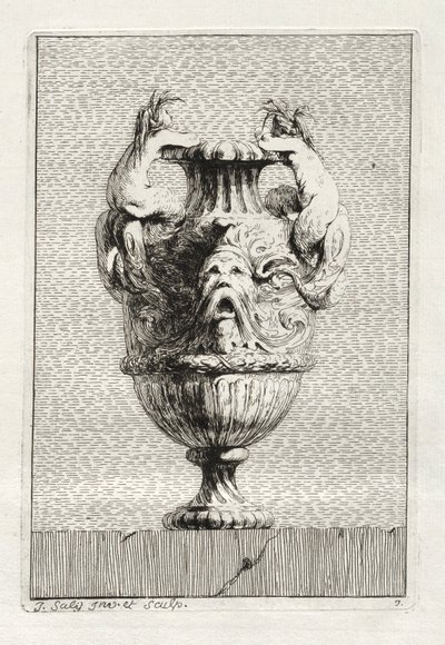 Conjunto de Vasos: Placa 7, 1746. de Jacques Francois Joseph Saly