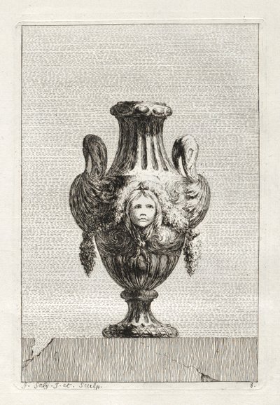 Conjunto de Vasos: Placa 8, 1746. de Jacques Francois Joseph Saly