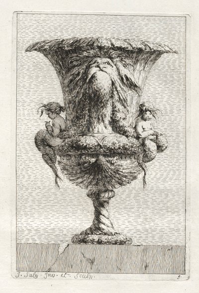 Conjunto de Vasos: Placa 9, 1746. de Jacques Francois Joseph Saly