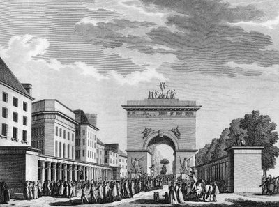 Revolução Francesa: Aceitação da Constituição de 3 de Setembro de 1791. Gravado por Berthaut depois de Swebach. Paris, Biblioteca do Instituto de História da Revolução de Jacques Francois Joseph Swebach