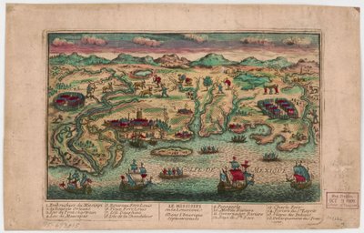 Missisipi ou Louisiana na América do Norte. LOC 75693015 de Jacques François Chéreau