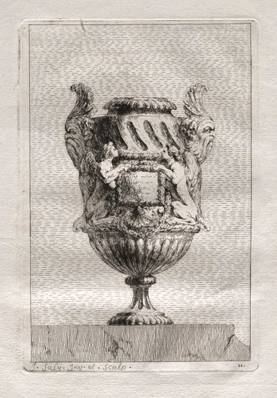 Conjunto de vasos:  Prato 11 de Jacques François Saly