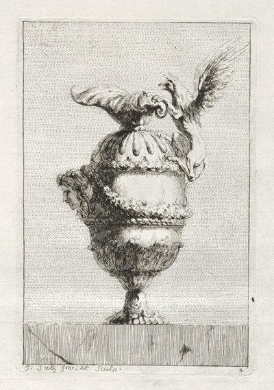 Conjunto de vasos:  Prato 3 de Jacques François Saly
