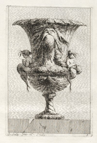 Suíte de Vasos: Placa 9 de Jacques François Saly