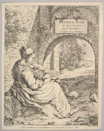 Frontispício, de meados a finais do século XVIII. de Jacques Gabriel Huquier