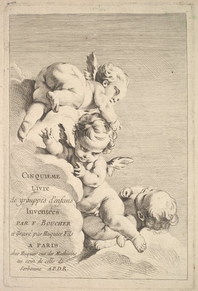 Frontispício, meados do século XVIII. de Jacques Gabriel Huquier