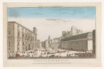 Vista da Real Chancillería em Granada
La Chancellerie Royale de Grenade (título sobre o objecto) de Jacques Gabriel Huquier