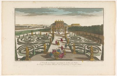 Vista do jardim e palácio de um oficial da Rainha da Hungria, num subúrbio de Viena
Le palais du gd ecuyer de la reine d