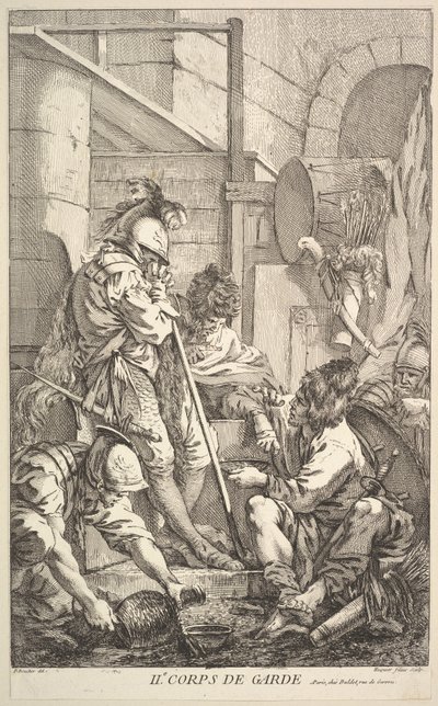 Segunda Sala da Guarda, meados do século XVIII. de Jacques Gabriel Huquier