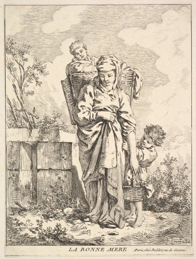 A Boa Mãe, século XVIII. de Jacques Gabriel Huquier