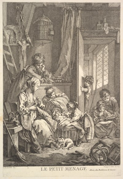 A Pequena Casa, meados do século XVIII. de Jacques Gabriel Huquier