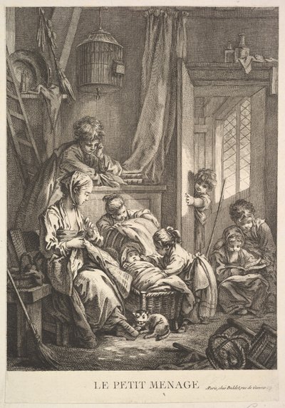 A Pequena Casa, meados do século XVIII. de Jacques Gabriel Huquier