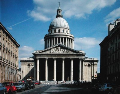 Vista da fachada, construída de 1757 a 90 de Jacques Germain Soufflot