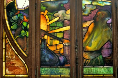 Nancy (departamento 54), Art Nouveau, Câmara de Comércio e Bolsa de Valores, Stained glass de Jacques Gruber (1870-1936) de Jacques Gruber