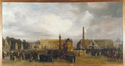 Cerimónia de devolução das cinzas do imperador Napoleão I em 1840 ... de Jacques Guiaud