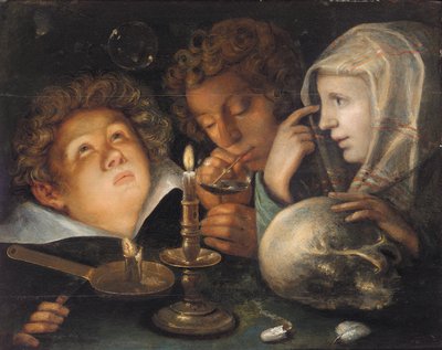 A Vanity de alegoria, um chefe é de Jacques II de Gheyn