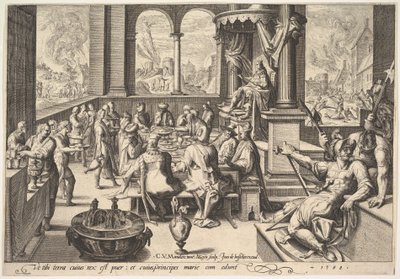 Alegoria do governo de um rei infantil, 1588. de Jacques II de Gheyn