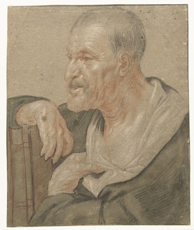 Ombro de um evangelista, à esquerda de Jacques Jordaens