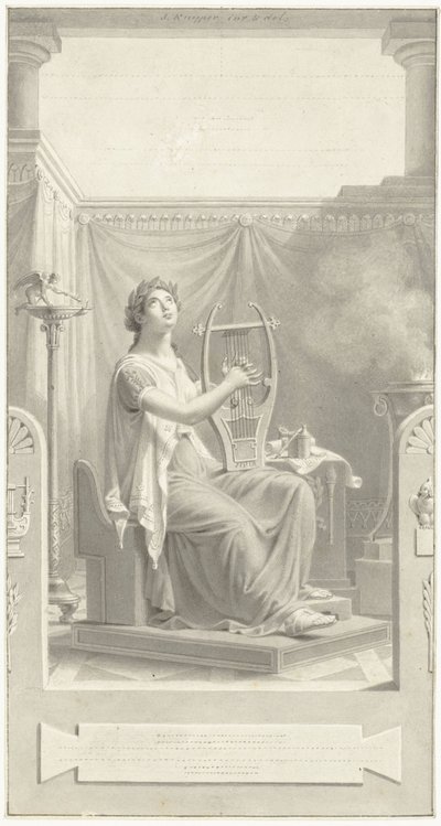 Design para a página de título de Poemas de H. Tollens Czn. de Jacques Kuyper