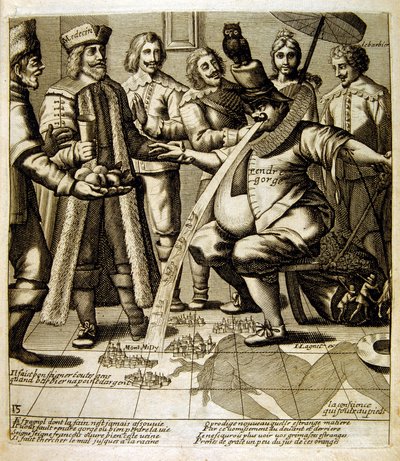 Ilustração de fábulas de Jean de La Fontaine (gravura) de Jacques Lagniet