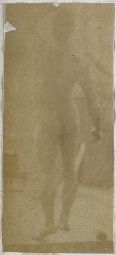 Estudo de um modelo nu masculino, em pé e visto por trás, no estúdio de Jacques de Lalaing de Jacques Lalaing (attributed to)