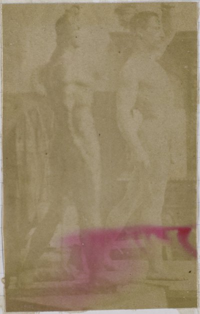 Estudo de um modelo nu masculino, em pé e visto de lado, no estúdio de Jacques de Lalaing de Jacques Lalaing (attributed to)
