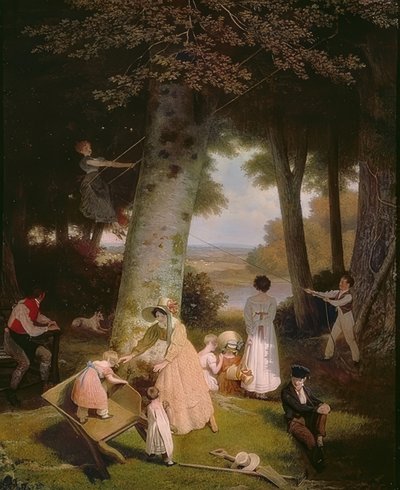 O playground (La Place de Jeux). 1830 de Jacques Laurent Agasse