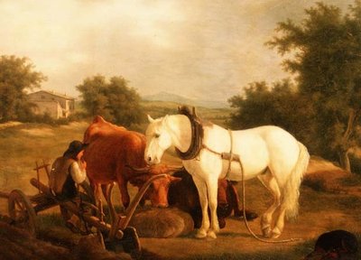 A equipe Arado descansando de Jacques Laurent Agasse