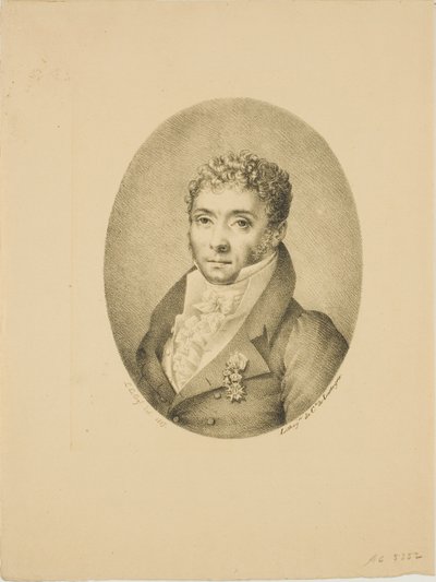 Retrato de um homem de Jacques Louis Constant Le Cerf