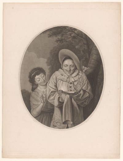 Pierrot com salsicha de Jacques Louis Copia